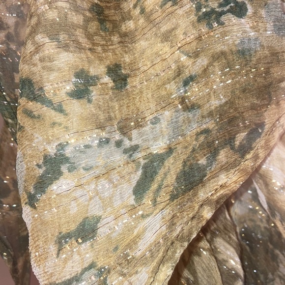 Baby Phat Size XL(EG) 97% Silk 3% Metallic Thread Beading on Shoulders Tie Slves - Picture 11 of 11